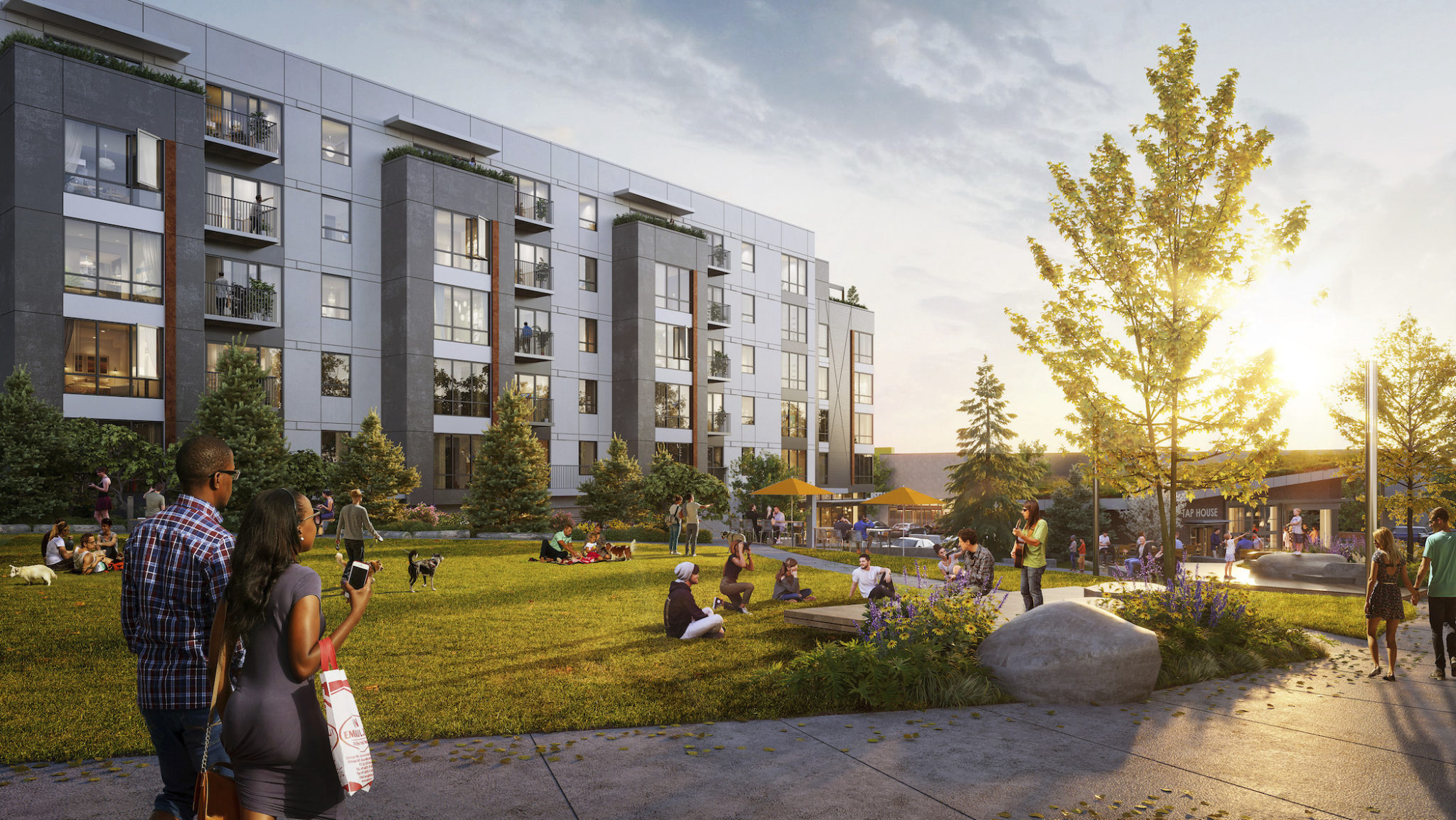 MixedUse Housing Architecture & Design for Crossroads MG2 Seattle, WA